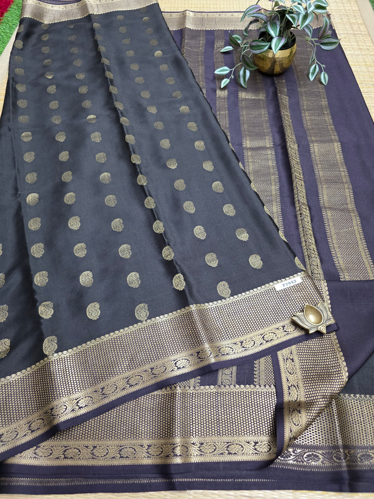 Pure  Crepe Silk Saree #F2943