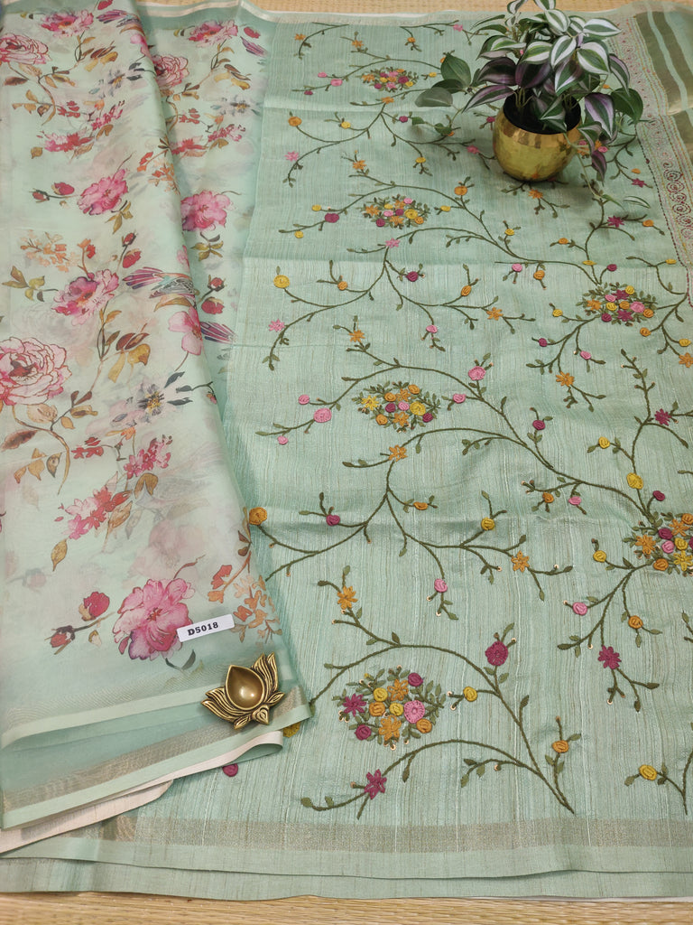 Organza Saree #D5018