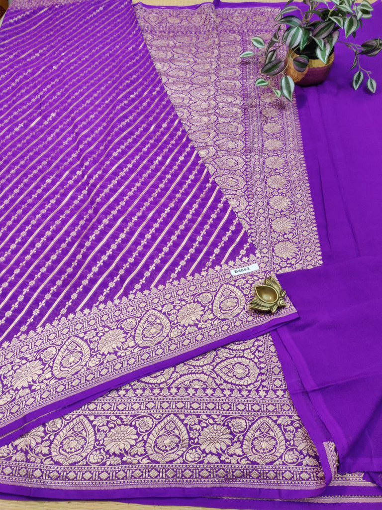 Banaras Georgette Sarees #D4893