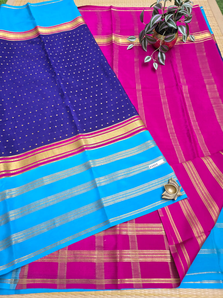 Pure  Crepe Silk Saree #F2924