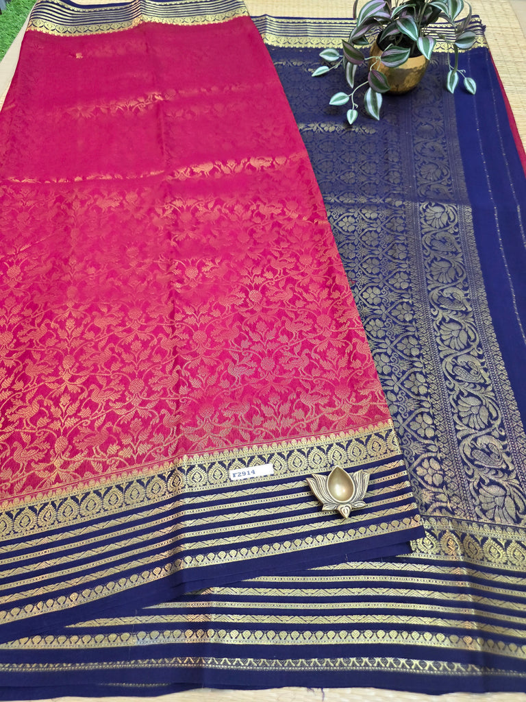 Pure  Crepe Silk Saree #F2914