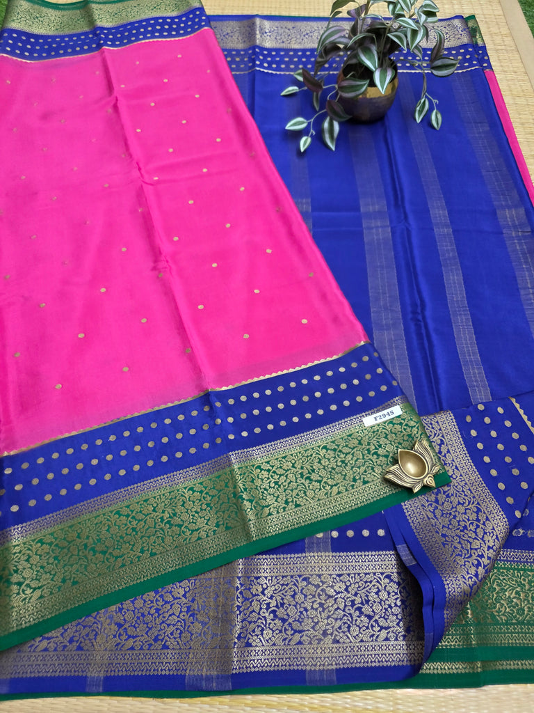Pure  Crepe Silk Saree #F2945
