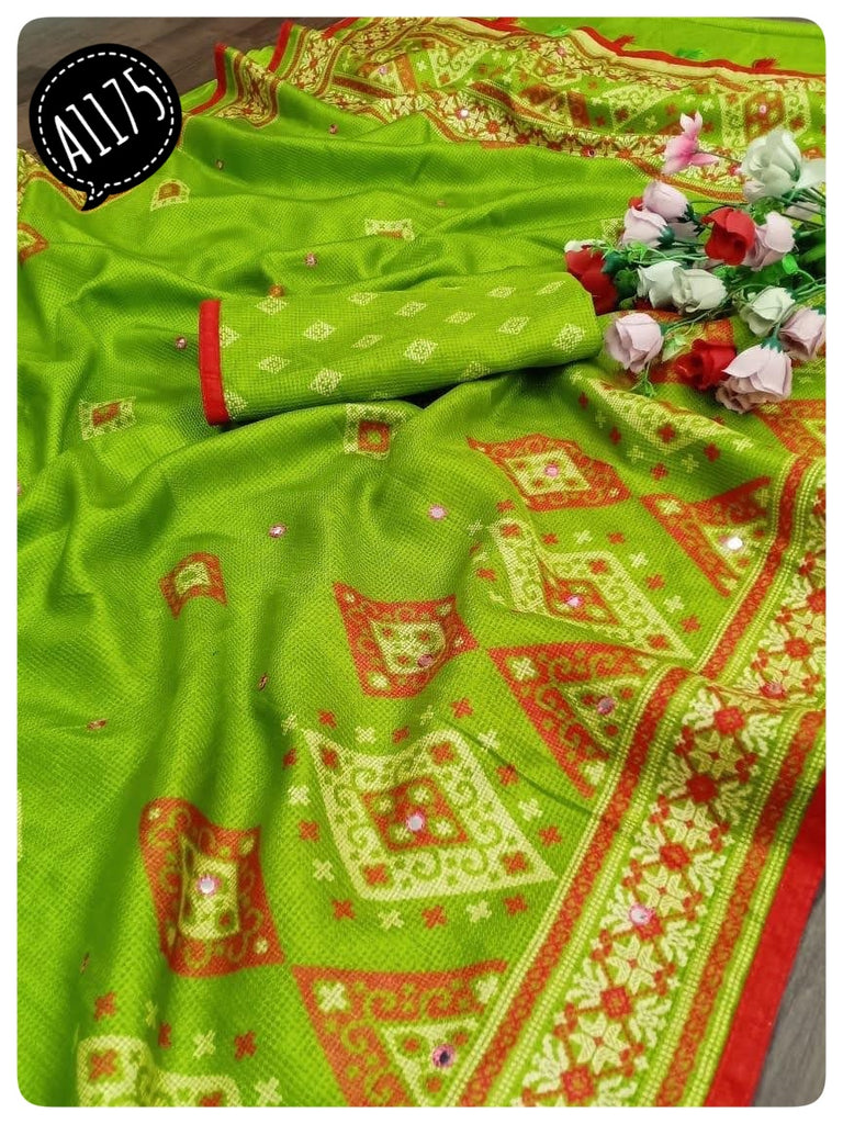 Kutch Netted Sarees #A1175