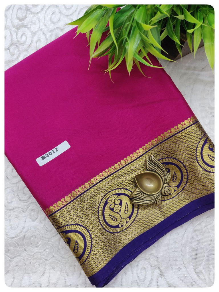 Pure Crepe Silk Saree #B2012