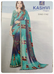 Designer Synthetic Saree #B6068