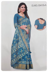 Fancy Cotton Sarees #B7493