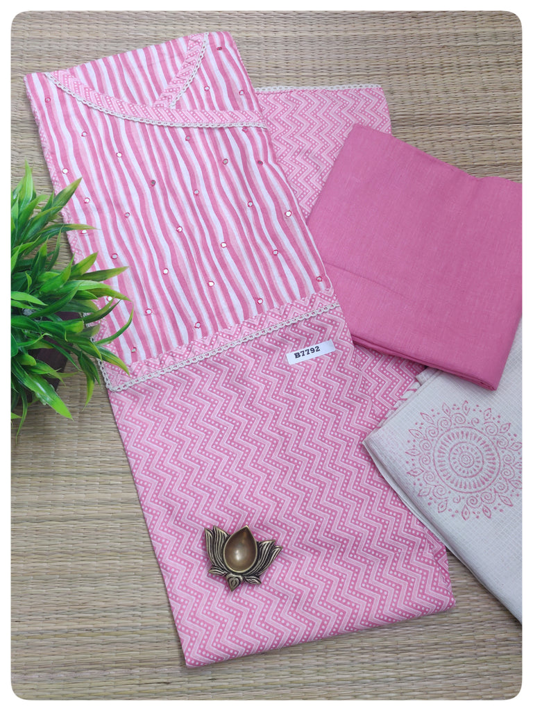 Jaipur Cotton Dress Materials #B7792