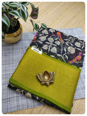 Floral Printed Semi Cotton #B8369