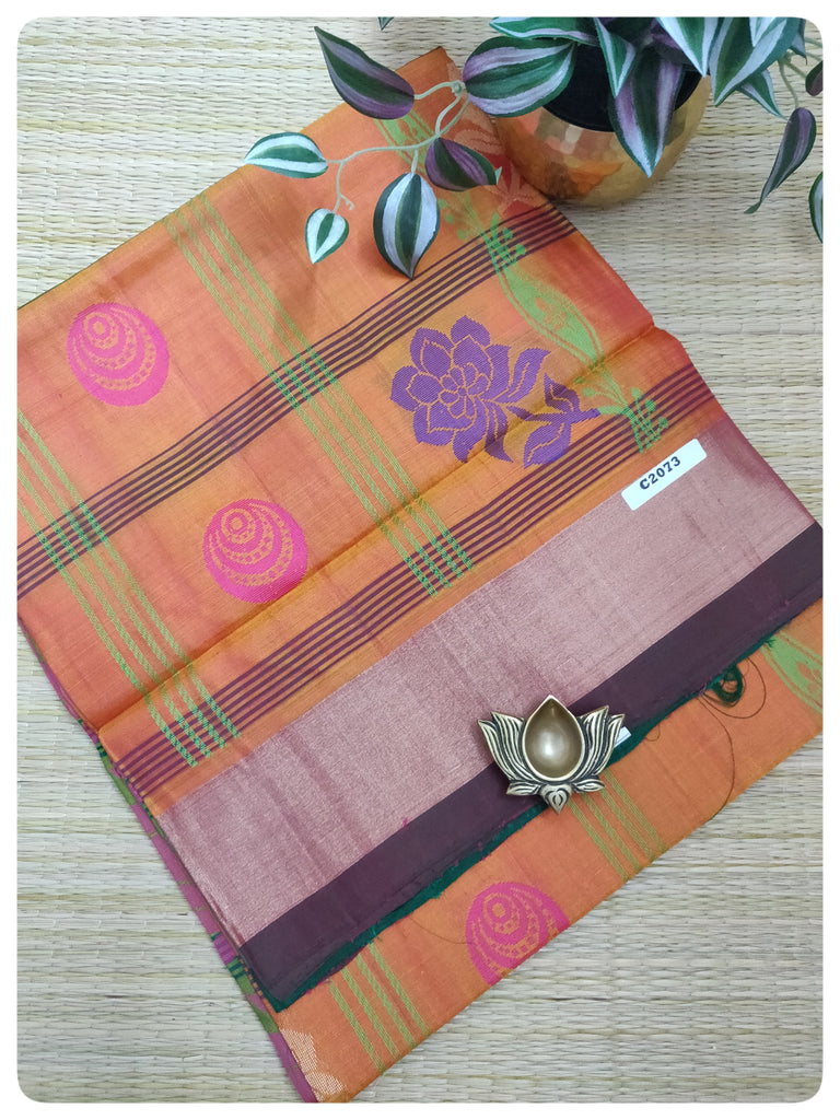 Butta Silk Mix Sarees #C2073