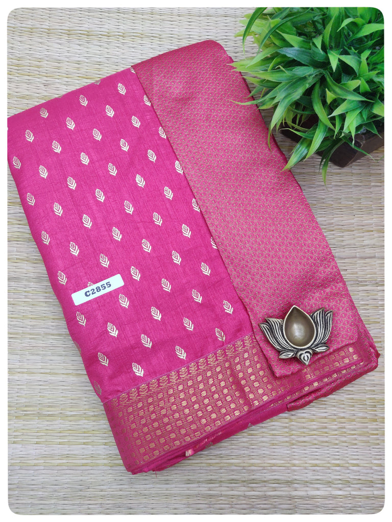 Semi Raw Silk Saree #C2855