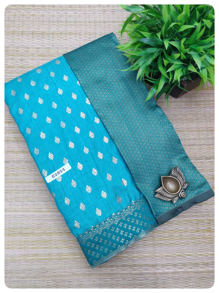 Semi Raw Silk Saree #C2854