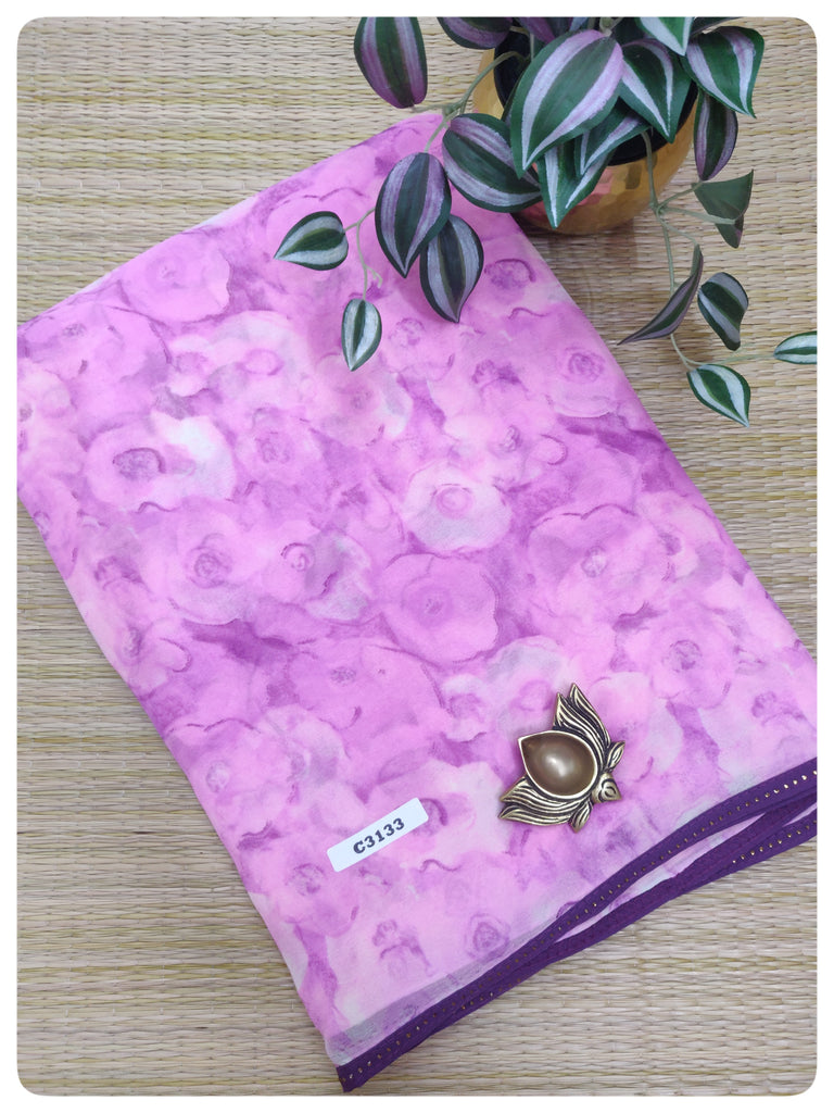 Designer Synthetic Saree #C3133