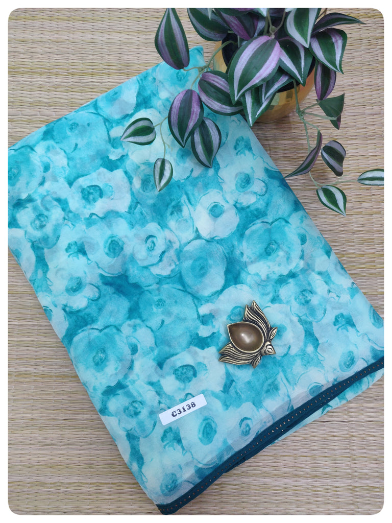 Designer Synthetic Saree #C3138