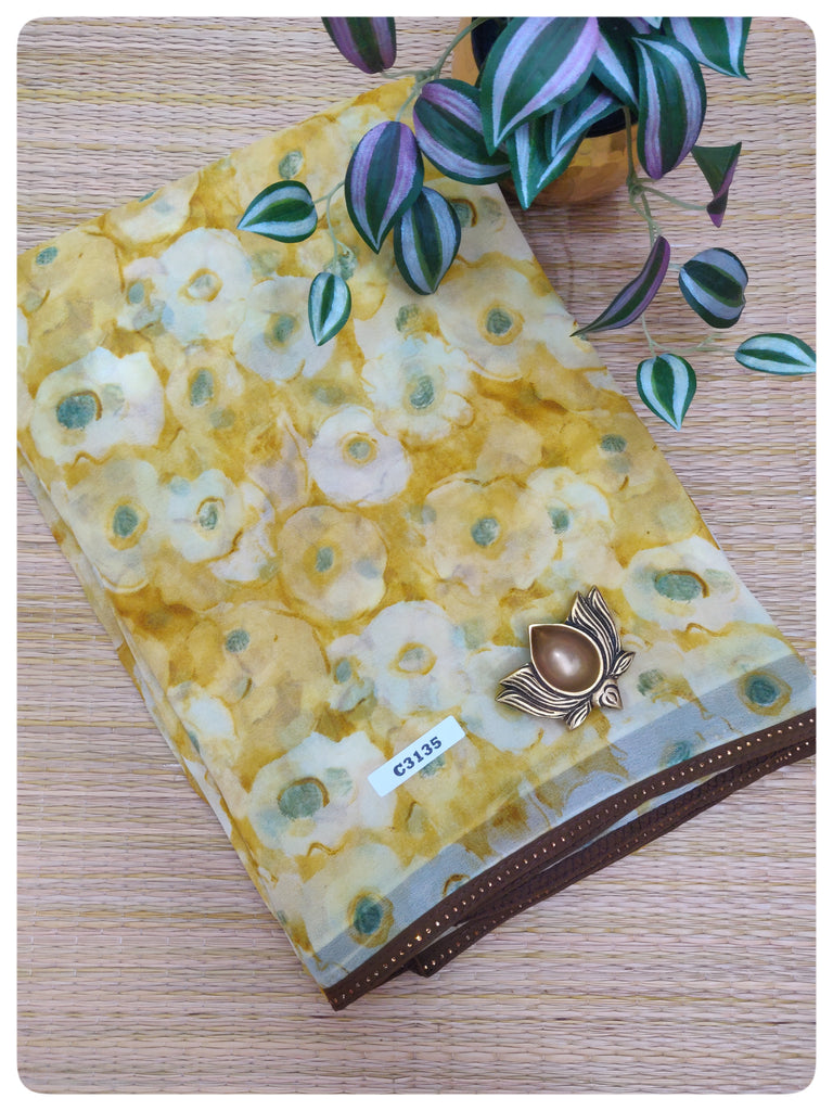 Designer Synthetic Saree #C3135