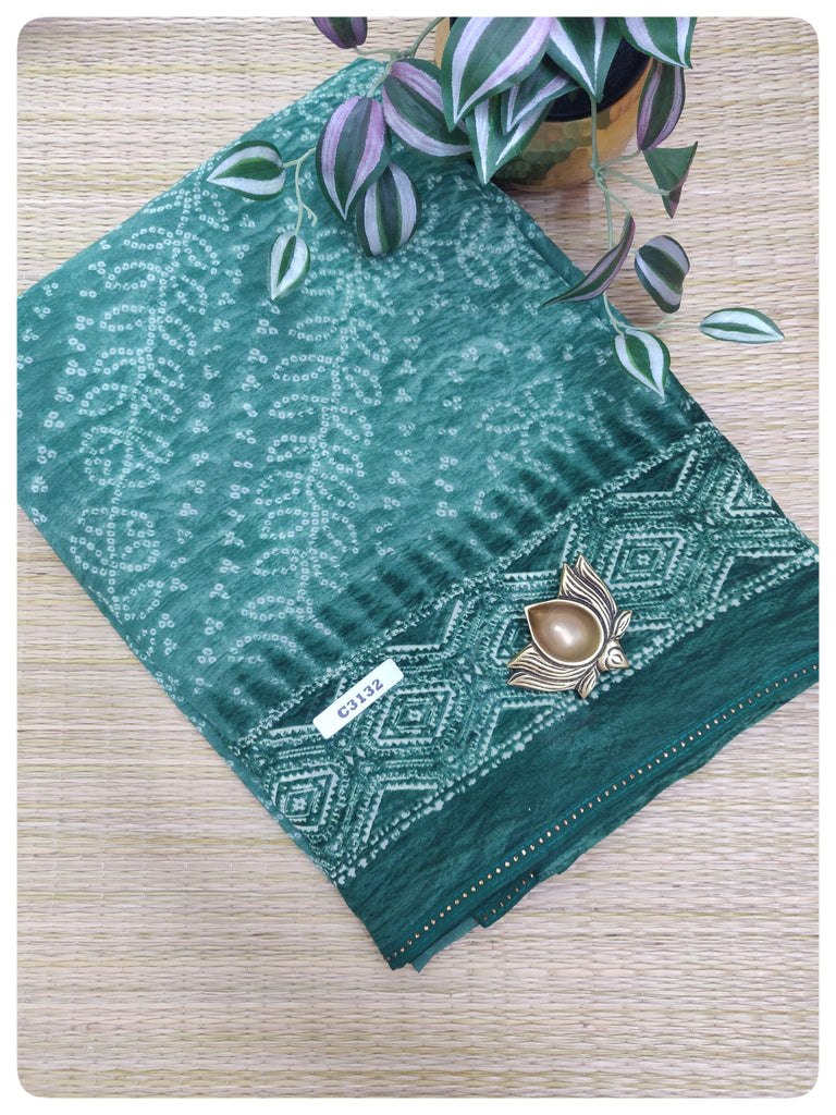 Designer Synthetic Saree #C3132