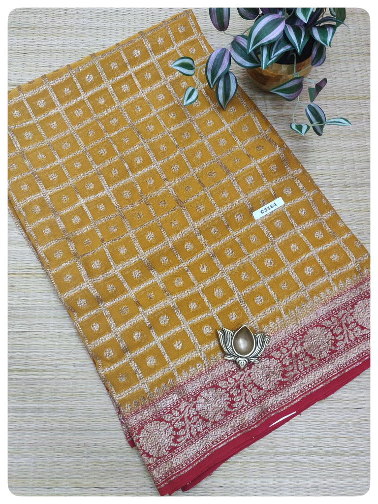 Pure Banaras Georgette Sarees #C3164