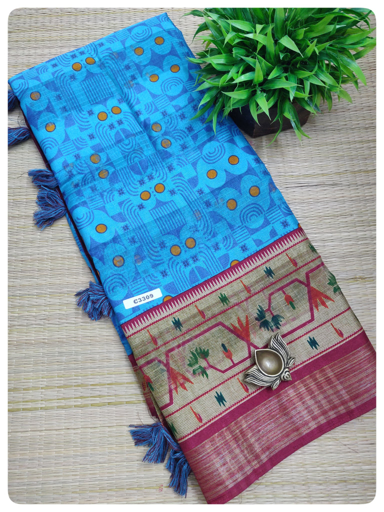 Fancy Cotton Sarees #C3309
