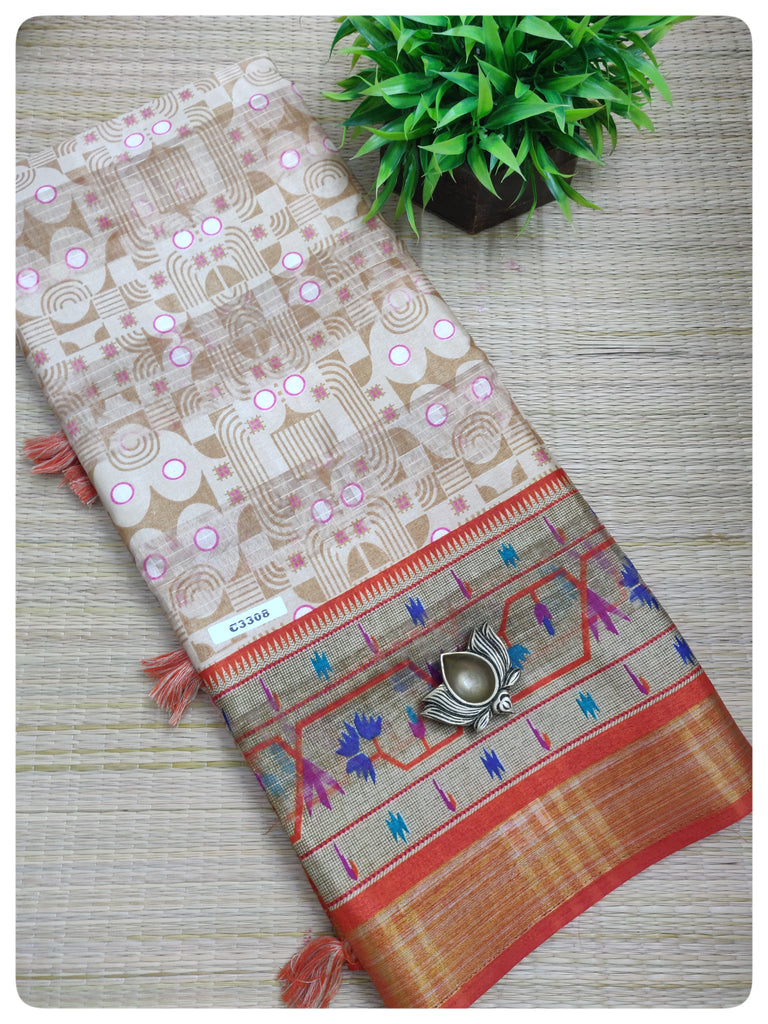 Fancy Cotton Sarees #C3308