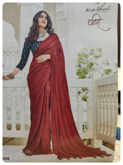 Satin Saree #C3320