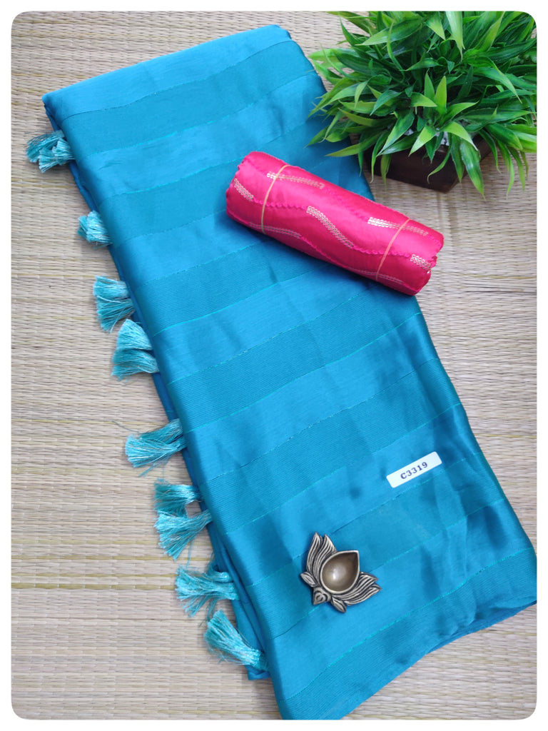 Satin Saree #C3319