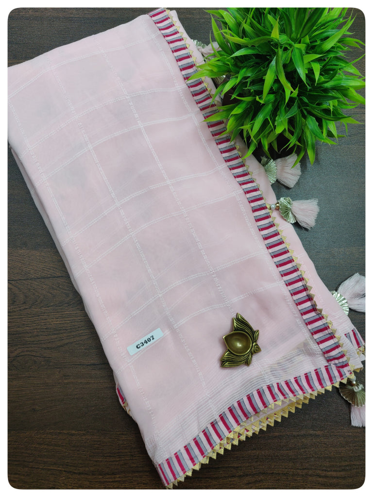 Designer Synthetic Saree #C3407