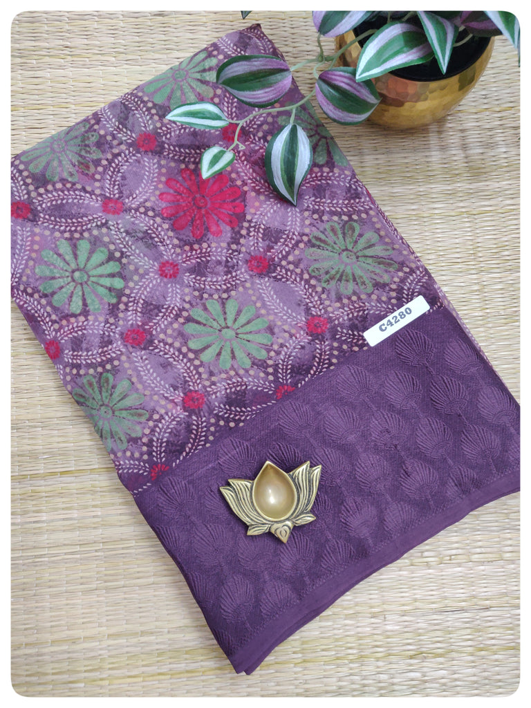 Designer Synthetic Saree #C4280