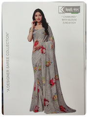Designer Synthetic Saree #C4319