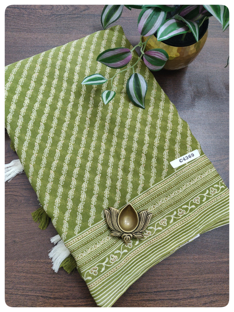 Designer Synthetic Saree #C4369