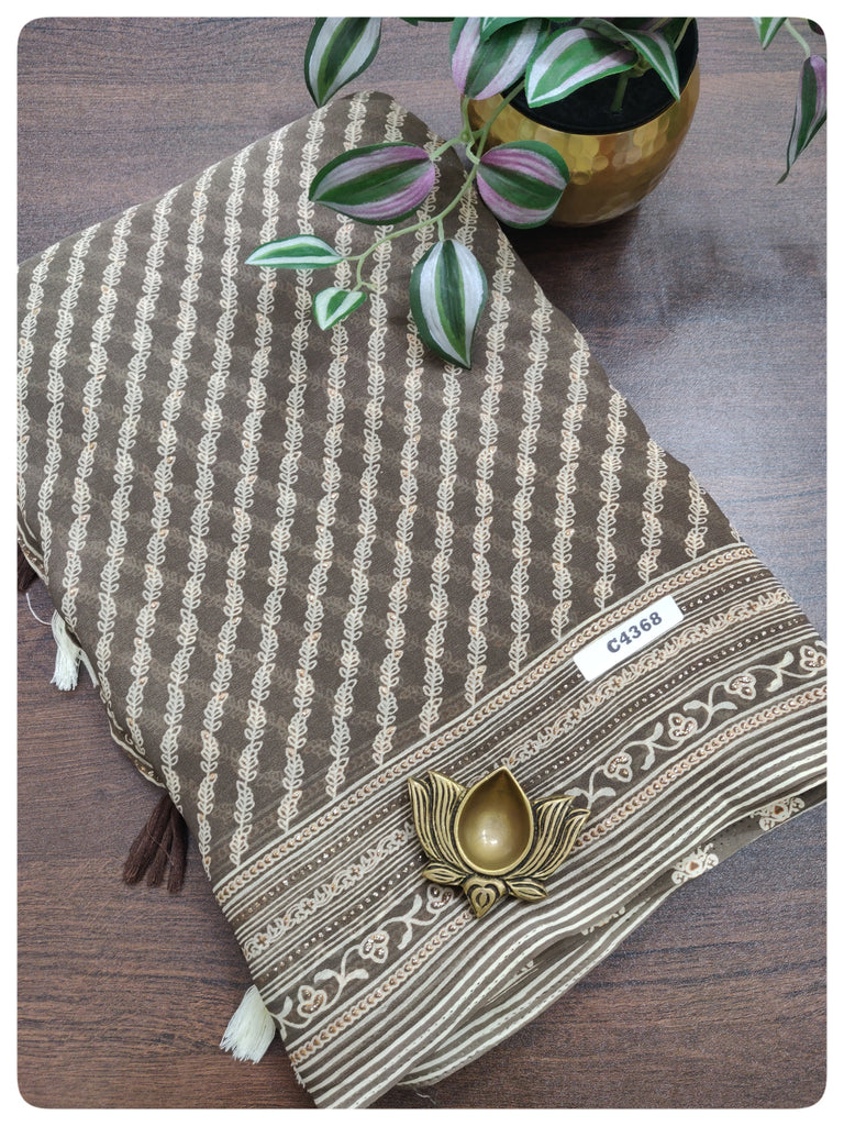 Designer Synthetic Saree #C4368