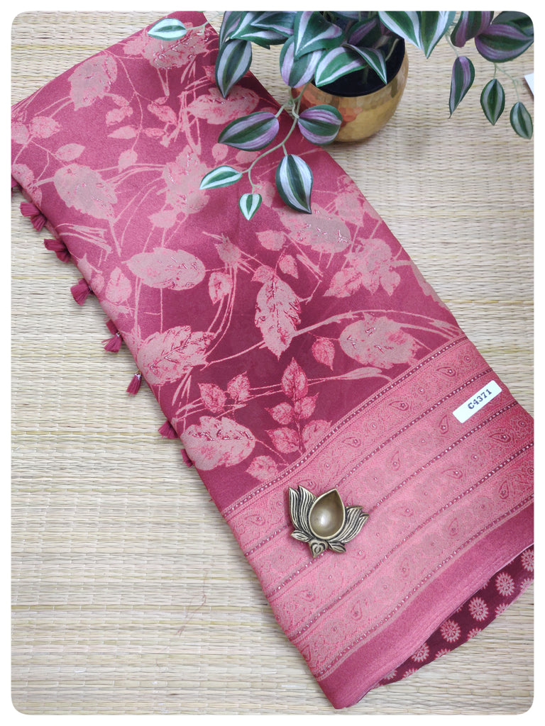 Designer Synthetic Saree #C4371
