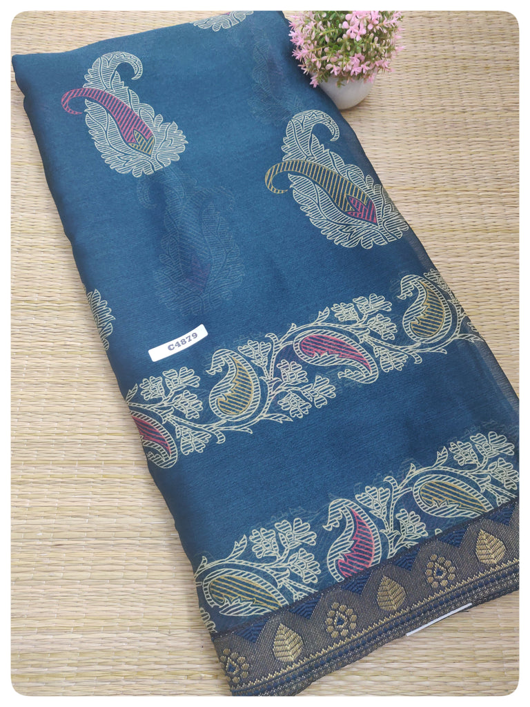 Mass Crepe Sarees #C4879